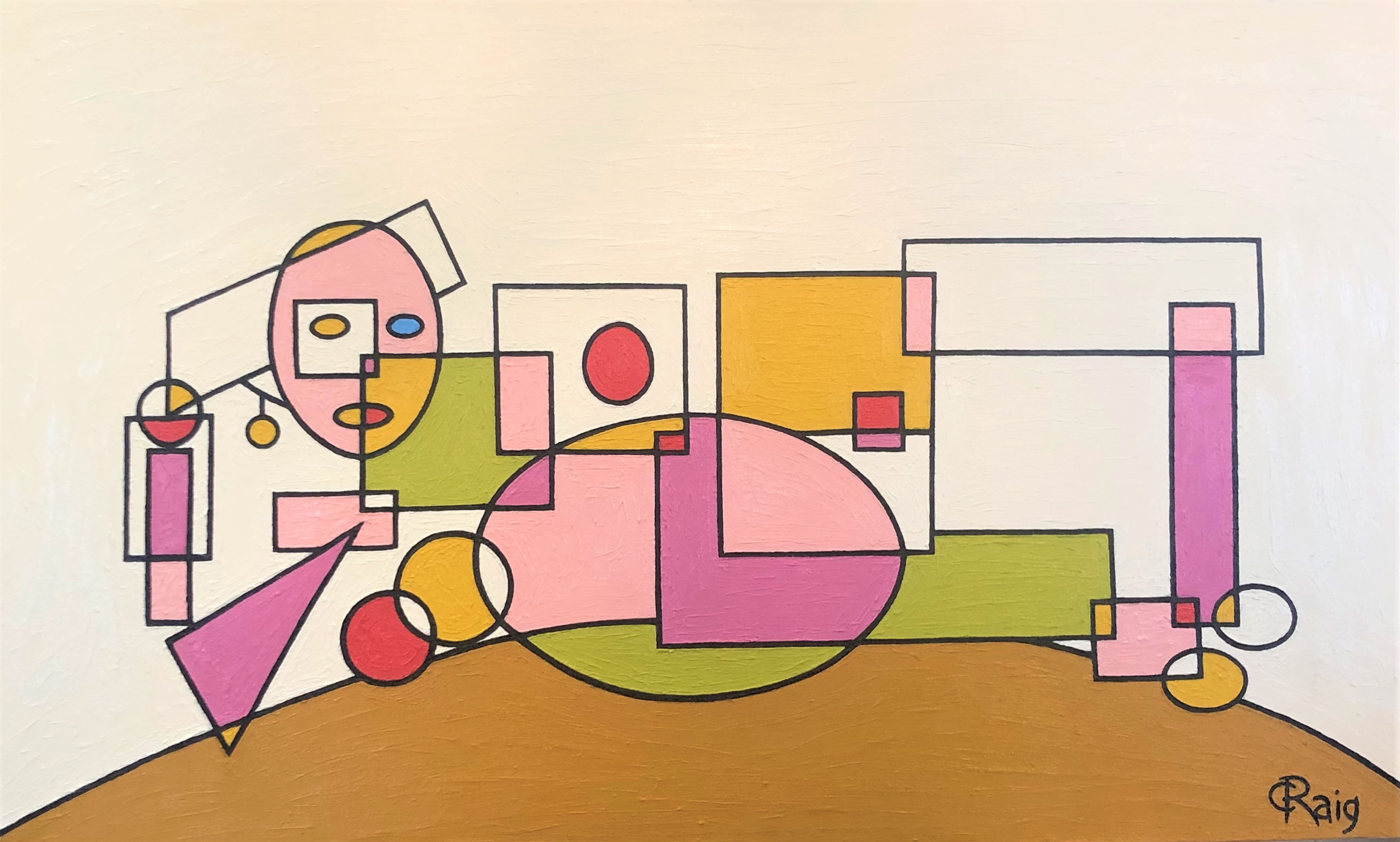 Painting: SHAPELY WOMAN, 48 by 29 inches